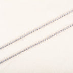 Stainless Steel Rhinestone Necklace for Women Cubic Zirconia Tennis Chain Ladies Crystal Choker Minimalism Jewelry Accessories